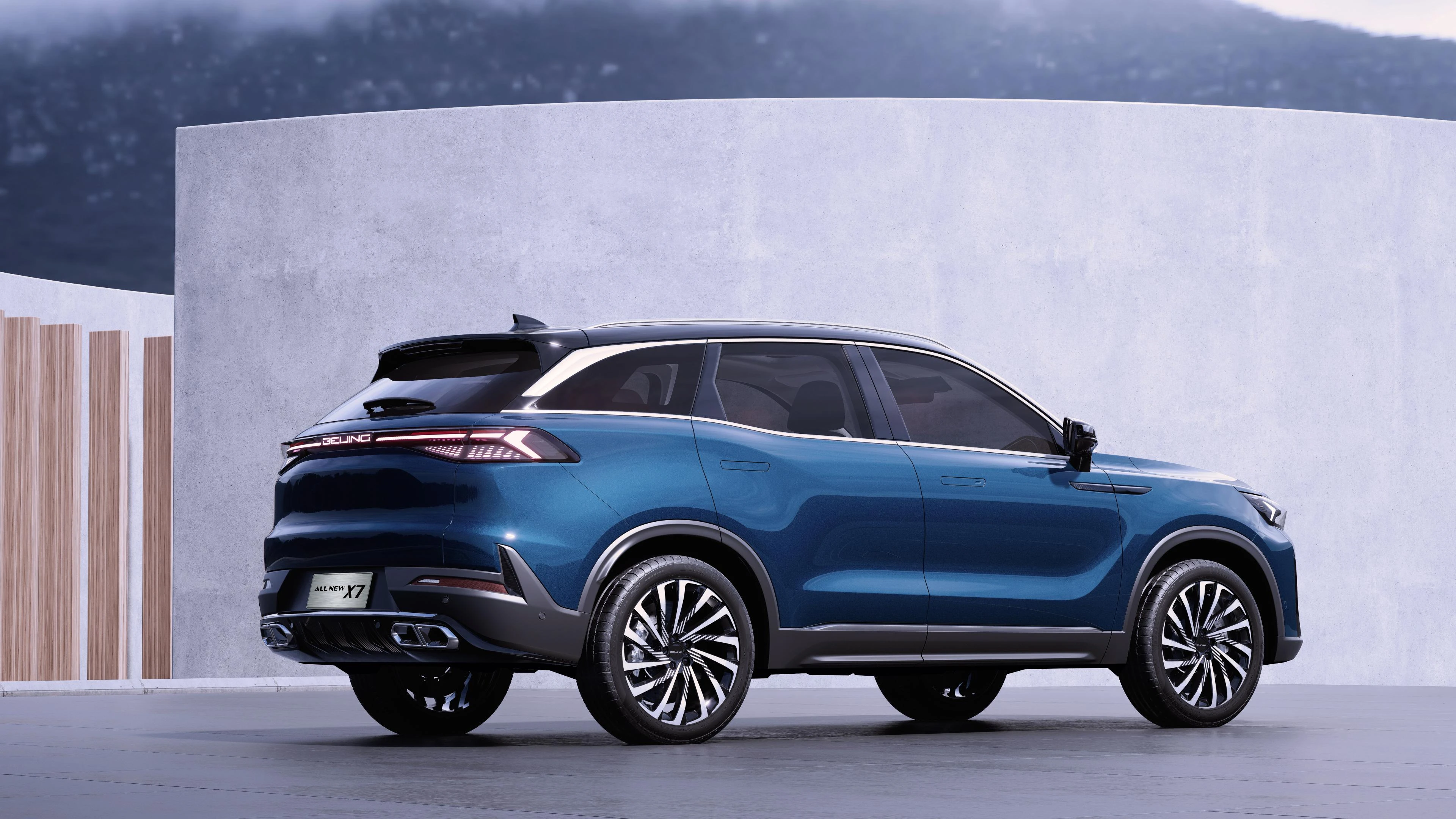 The new tail light adheres to the overall design concept, the Digital Matrix is like a flying wing – Kylin Wing.