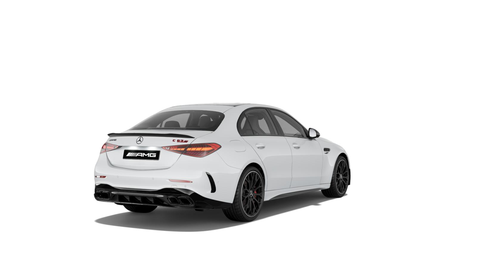 AMG rear apron with diffuser insert in high-gloss black