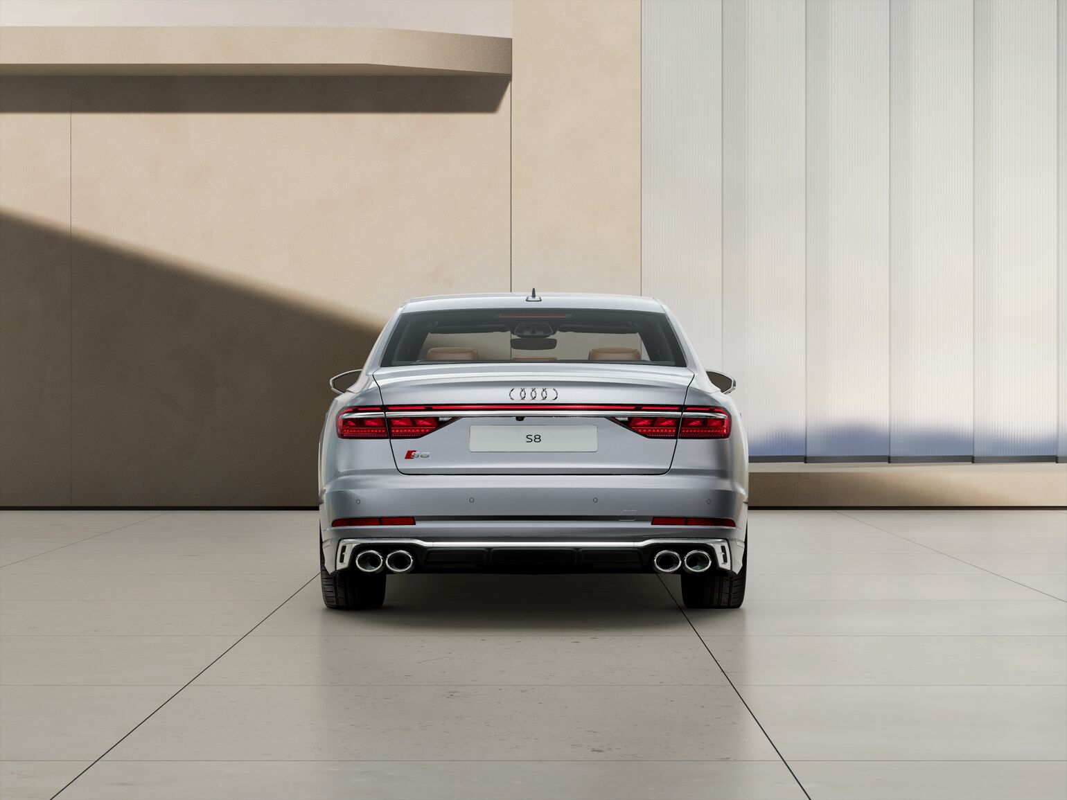 The S8 incorporates enhanced digital OLED technology for the rear lights creating a fascinating and impressive lighting design.