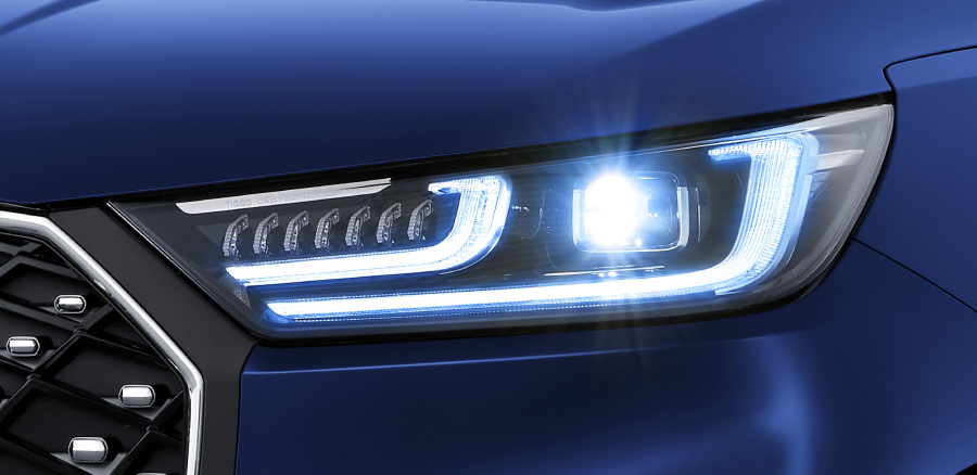 The LED high and low beams adopt a multi-cavity reflective matrix, simple and elegant, illuminating all.