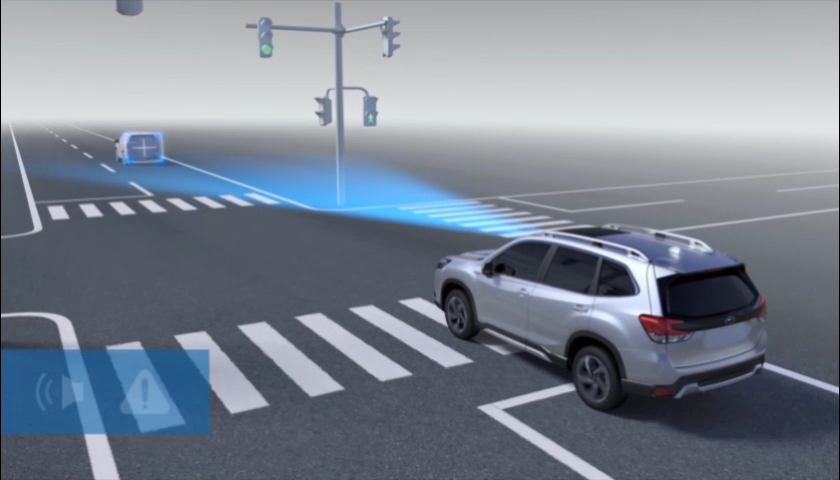 When you’re at a stop and traffic starts moving again, Lead Vehicle Start Alert prompts you to take action with a buzzer and a flashing indicator.