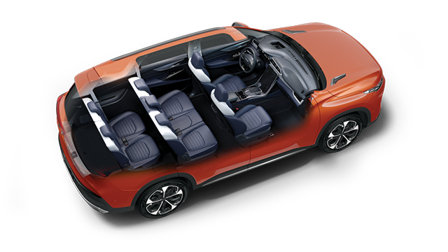 Three Large space seat layouts, satisfying diversified driving demands and bringing a deluxe experience to everyone