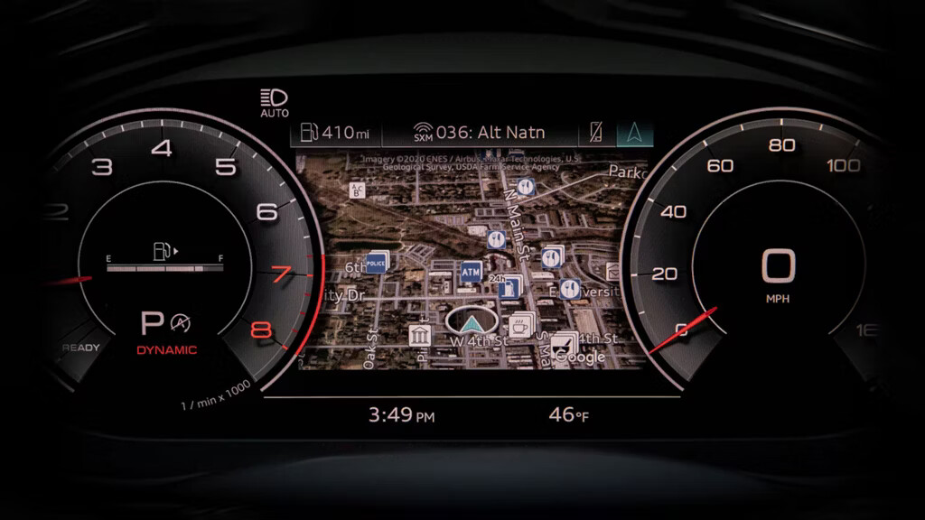 As a customizable digital instrument cluster, available Audi virtual cockpit plus presents key information right in your field of view on a stunning, 12.3` HD display.