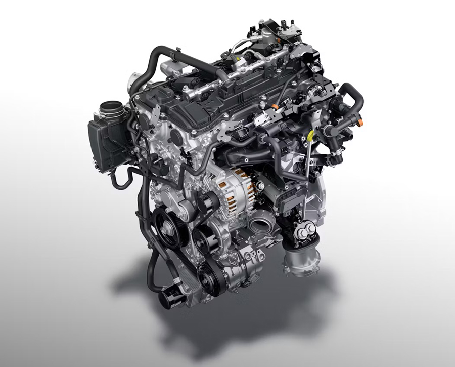 The 4-cylinder turbo engine offers high torque and response for powerful, smooth driving.