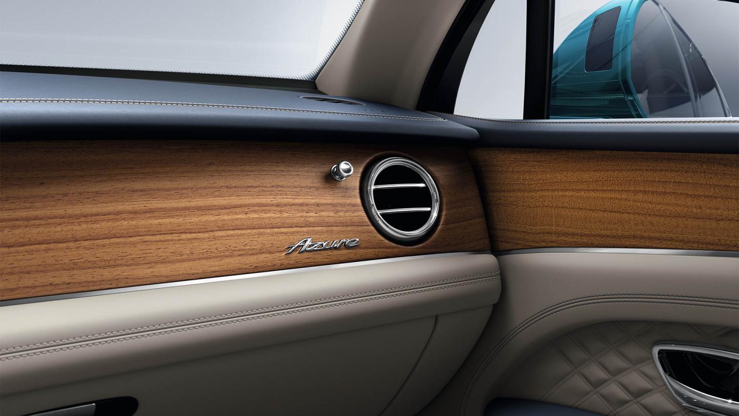 Azure badging can be seen on the fascia and embroidered into the backs of the front seats.
