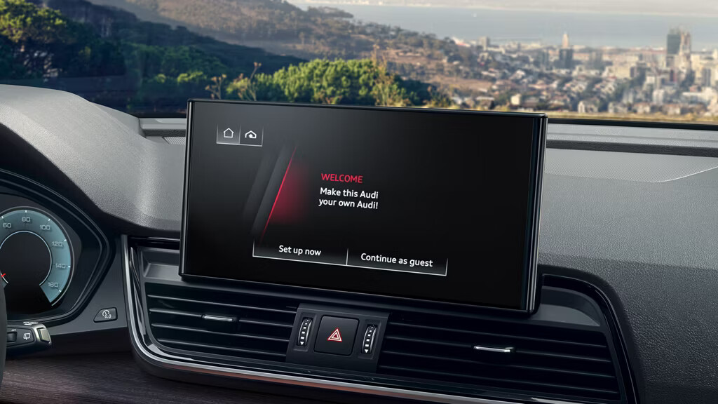 The MMI touch display offers acoustic feedback with every command, plus crisp graphics on a customizable screen. When connected and sharing data through your smartphone, you can access your contacts, messages, playlists, and more—with just a touch, scroll, or swipe.