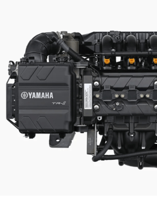 The Yamaha TR-1® Marine Engine is a compact, lightweight, and efficient 3-cylinder, 4-stroke engine.
